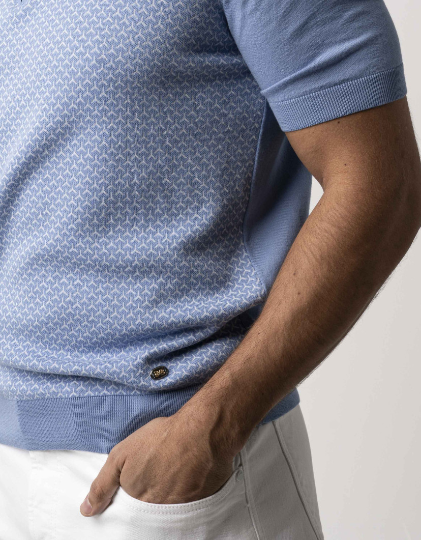 Castello d'Oro Mens T-shirt Polo 100% Cotton image
